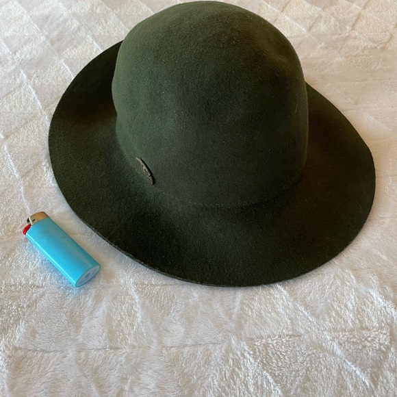 Brixton Forest Green Wool Hat - Size 7 Small (56 cm) fits small/medium - Picture 6 of 7